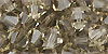 M.C. Beads 6/6mm - Bicone: Black Diamond