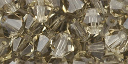 M.C. Beads 6 x 6mm - Bicone: Black Diamond