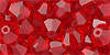 M.C. Beads 6/6mm - Bicone: Siam Ruby
