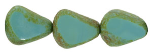 Chunky Table Cut Drop Nugget 19 x 16mm : Persian Turquoise - Stone Picasso