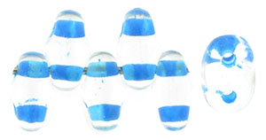 MiniDuo 4 x 2mm : Crystal - Aqua-Lined
