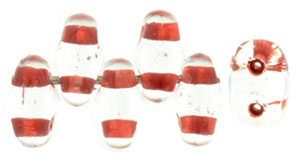 MiniDuo 4 x 2mm : Crystal - Red-Lined