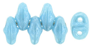 MiniDuo 4 x 2mm Tube 2.5" : Luster - Opaque Baby Blue