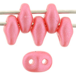 SuperDuo 5 x 2mm Tube 2.5" : Pearl Shine - Coral Pink