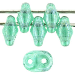 SuperDuo 5 x 2mm Tube 2.5" : Luster - Emerald