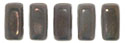 CzechMates Bricks 6 x 3mm : Ashen Gray - Moon Dust