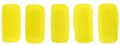 CzechMates Bricks 6 x 3mm : Sueded Gold Opaque Yellow