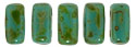 CzechMates Bricks 6 x 3mm : Persian Turquoise - Picasso
