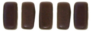 CzechMates Bricks 6 x 3mm : Chocolate Brown - Matte Bronze Vega