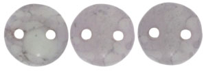 CzechMates Lentil 6mm : Matte - Opaque Pale Turquoise - Moon Dust