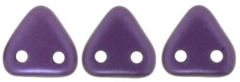 CzechMates Triangle 6mm : Pearl Coat - Purple Velvet