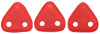 CzechMates Triangle 6mm Tube 2.5" : Matte - Opaque Red