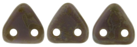 CzechMates Triangle 6mm : Opaque Amethyst - Picasso
