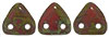 CzechMates Triangle 6mm Tube 2.5" : Opaque Red - Picasso
