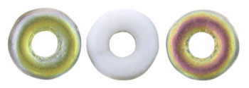 O-Bead 1x4mm Tube 2.5" : Matte - Opaque White - Vitral