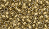 Matubo Seed Bead 7/0 : Crystal - Gold-Lined