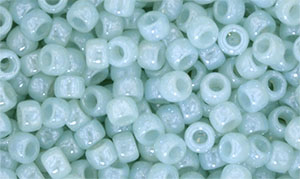 Matubo Seed Bead 7/0 : Luster - Milky Aquamarine