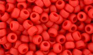 Matubo Seed Bead 7/0 : Matte - Opaque Red