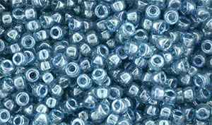 Matubo Seed Bead 8/0 : Luster - Transparent Blue