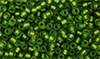 Matubo Seed Bead 8/0 : Matte - Chrysolite - Bronze Ice-Lined