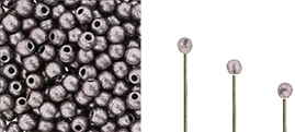 Finial Half-Drilled Round Bead 2mm Tube 2.5" : ColorTrends: Saturated Metallic Almost Mauve