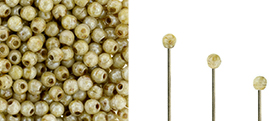 Finial Half-Drilled Round Bead 2mm Tube 2.5" : Opaque Luster - Picasso