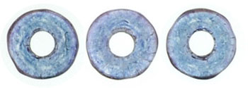 Ring Bead 4 x 1mm : Luster - Transparent Denim Blue