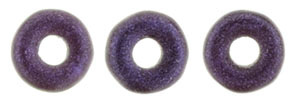 Ring Bead 1/4mm Tube 2.5" : Metallic Suede - Purple