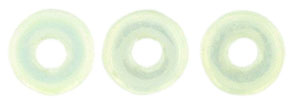 Ring Bead 1/4mm Tube 2.5" : Luster Iris - Milky Jonquil