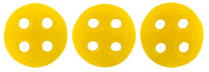 CzechMates QuadraLentil 6mm Tube 2.5" : Opaque Sunflower Yellow