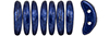 CzechMates Crescent 10 x 3mm Tube 2.5" : ColorTrends: Saturated Metallic Evening Blue