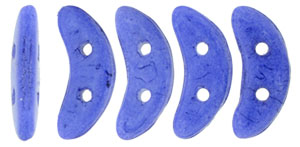 CzechMates Crescent 10 x 3mm Tube 2.5" : Color Trends: Opaque Snorkel Blue
