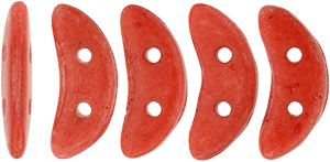 CzechMates Crescent 10 x 3mm Tube 2.5" : ColorTrends: Opaque Aurora Red