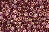 Matubo 3-Cut Seed Bead 6/0 : Luster - Transparent Rosaline