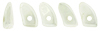 Prong 6 x 3mm : Luster - Opaque White