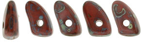 Prong 6 x 3mm : Opaque Red - Picasso