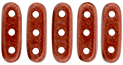 CzechMates Beam 10 x 3mm : ColorTrends: Saturated Metallic Aurora Red