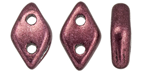 CzechMates Diamond 6.5 x 4mm Tube 2.5" : ColorTrends: Saturated Metallic Red Pear