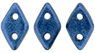 CzechMates Diamond 6.5 x 4mm : Metallic Suede - Blue
