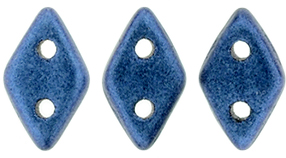 CzechMates Diamond 6.5 x 4mm : Metallic Suede - Blue