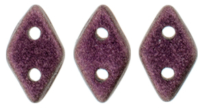 CzechMates Diamond 6.5 x 4mm : Metallic Suede - Pink