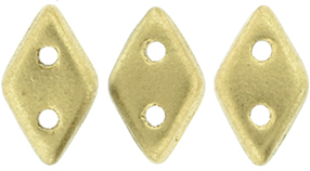 CzechMates Diamond 6.5 x 4mm : Matte - Metallic Flax