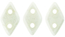 CzechMates Diamond 6.5 x 4mm : Luster - Opaque White