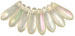 Dagger Beads 3/10mm : Luster Iris - Crystal