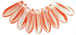 Dagger Beads 3/10mm : HurriCane Glass - Kohaku Koi
