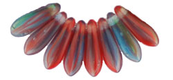 Dagger 10 x 3mm : HurriCane Glass - Crimson Tide
