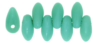 Mini Dagger Beads 6 x 2.5mm : Matte - Turquoise