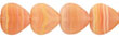 Heart Beads 10/10mm : Matte - HurriCane Glass - Sweet Surrender