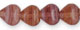 Heart Beads 6/6mm : HurriCane Glass - Smoky Amethyst