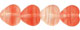 Heart Beads 6/6mm : HurriCane Glass - Matte - Cold Cold Heart